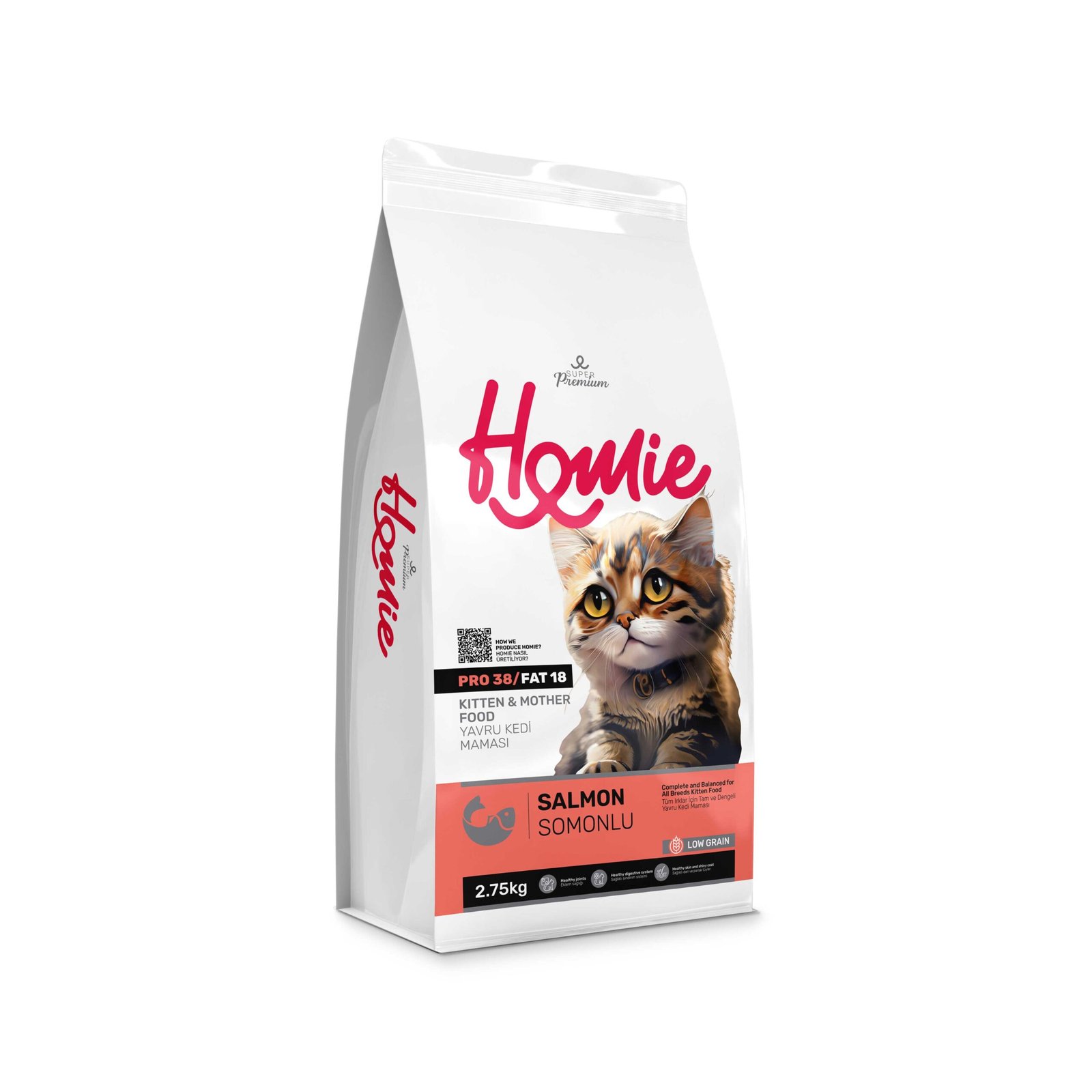 Low Grain Salmon Kitten and Mother Cat Food - Image 3
