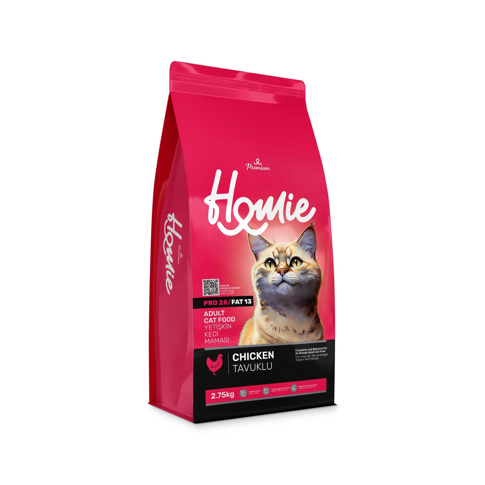 Chicken-based Adult Cat Food (28% Protein, Premium) - Image 3